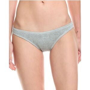 NWT‎ Bond-Eye Swim Womens Sign Brief Bikini Bottom, Chrome Shimmer $90
